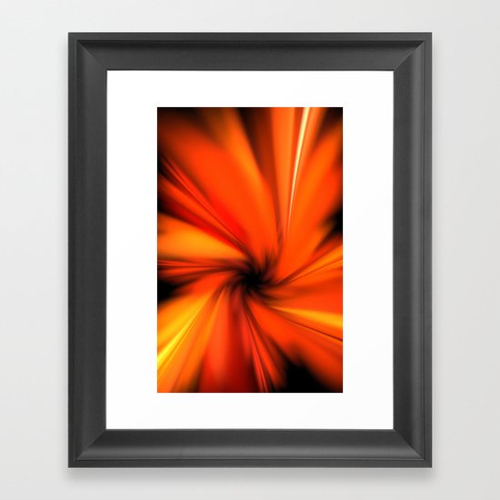 Making a Smoothie (Orange) Framed Art Print