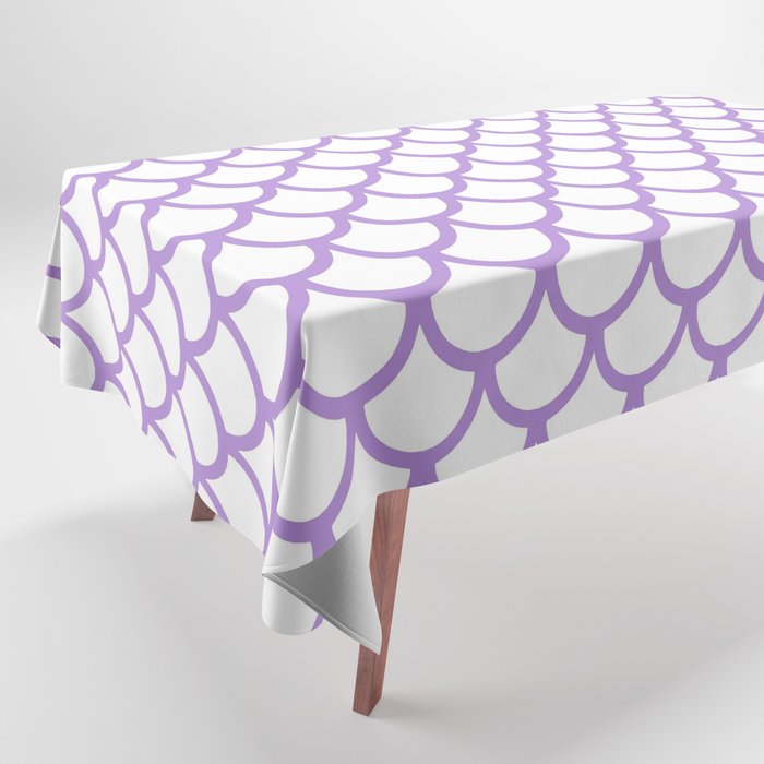 Scales (Lavender & White Pattern) Tablecloth