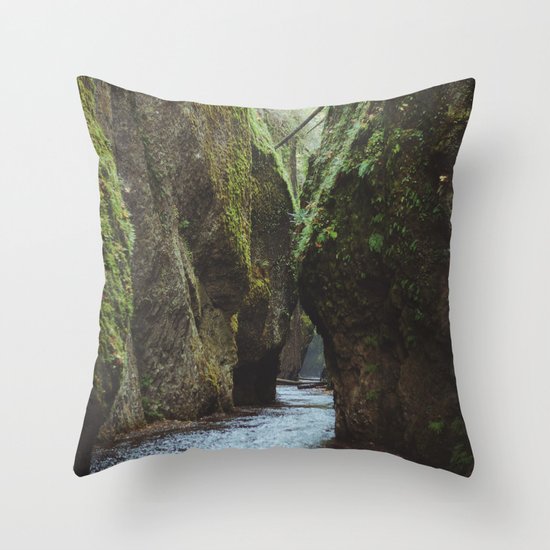 Oneonta Gorge Throw Pillow