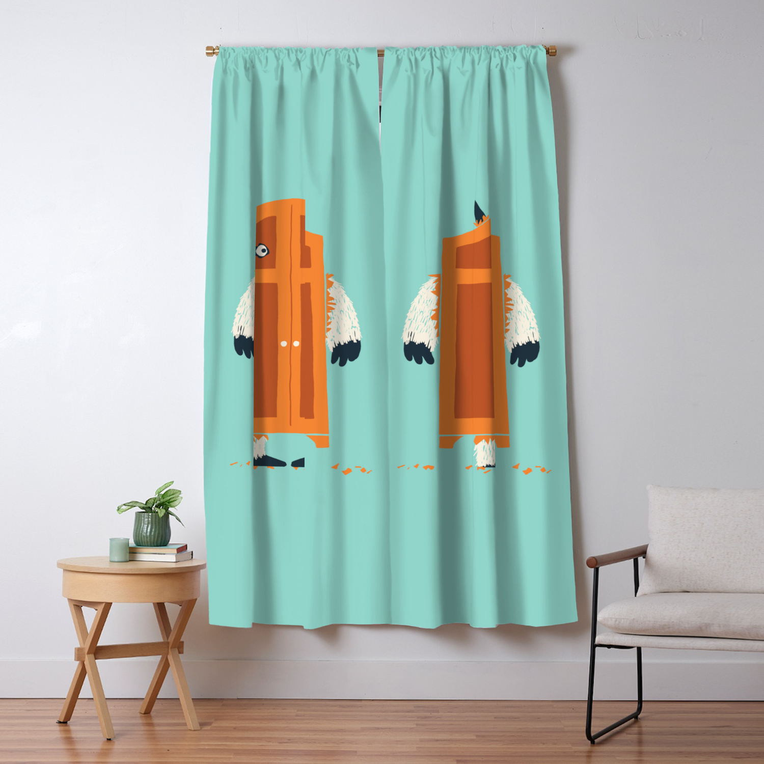 Monster In The Closet Blackout Curtain By Budikwan Society6