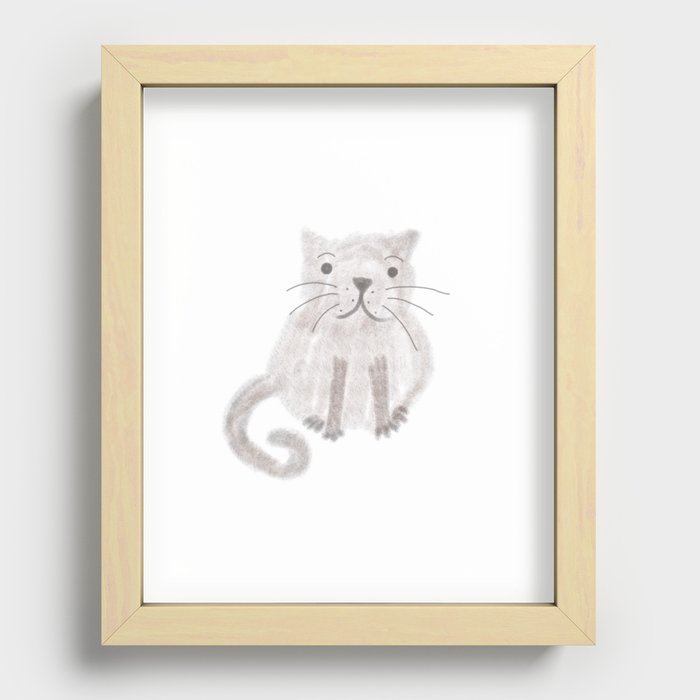 Cat Recessed Framed Print