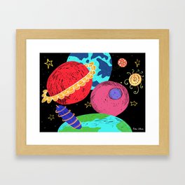Convention of Unconventional Planets Framed Art Print