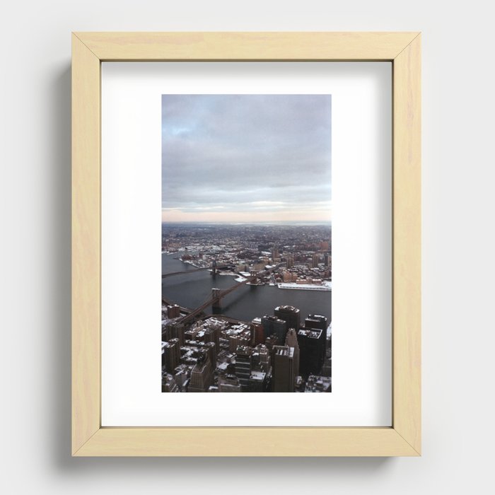 Brooklyn Bridge Recessed Framed Print