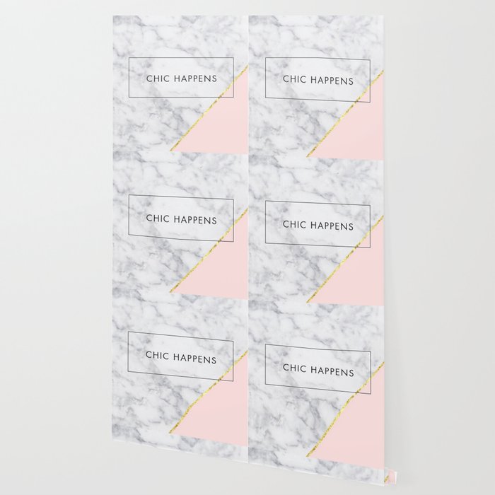Marble Gold And Pink Wallpaper By A Dream89 Society6