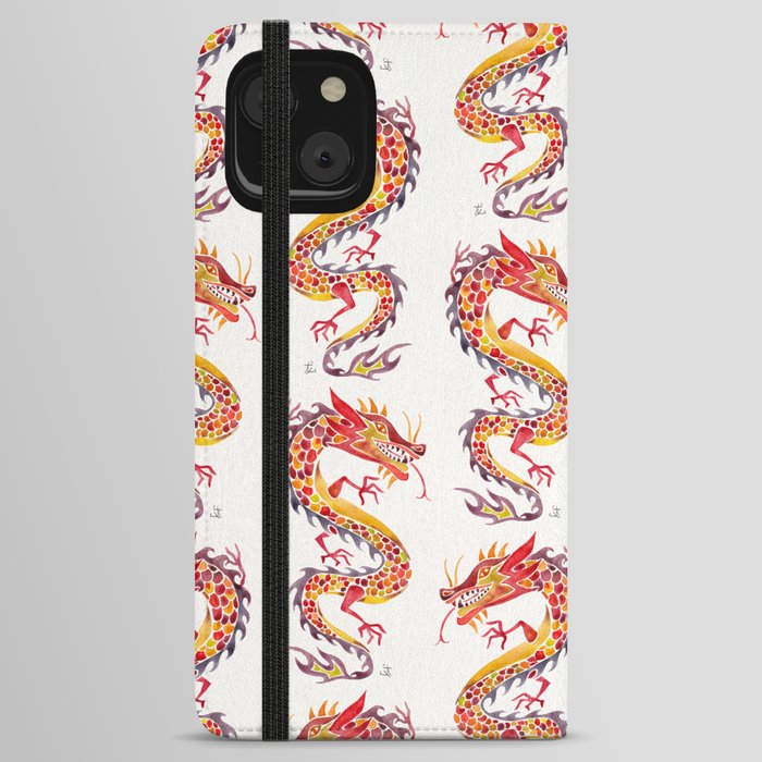 Chinese Dragon – Fiery Palette iPhone Wallet Case