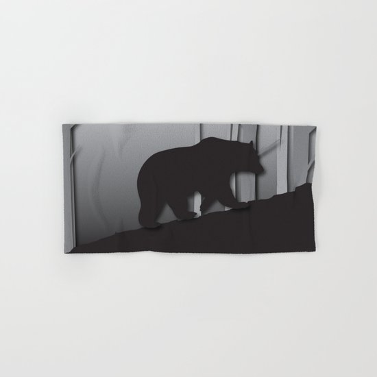 Walking Bear Hand & Bath Towel