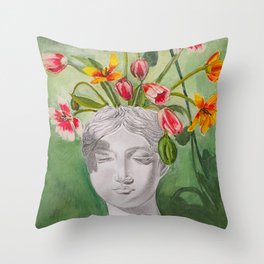 Spring Blooms Throw Pillow