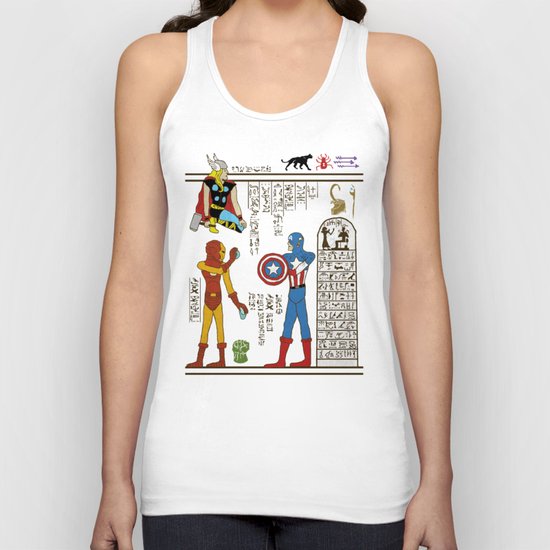 hero-glyphics: Avengers Unisex Tank Top
