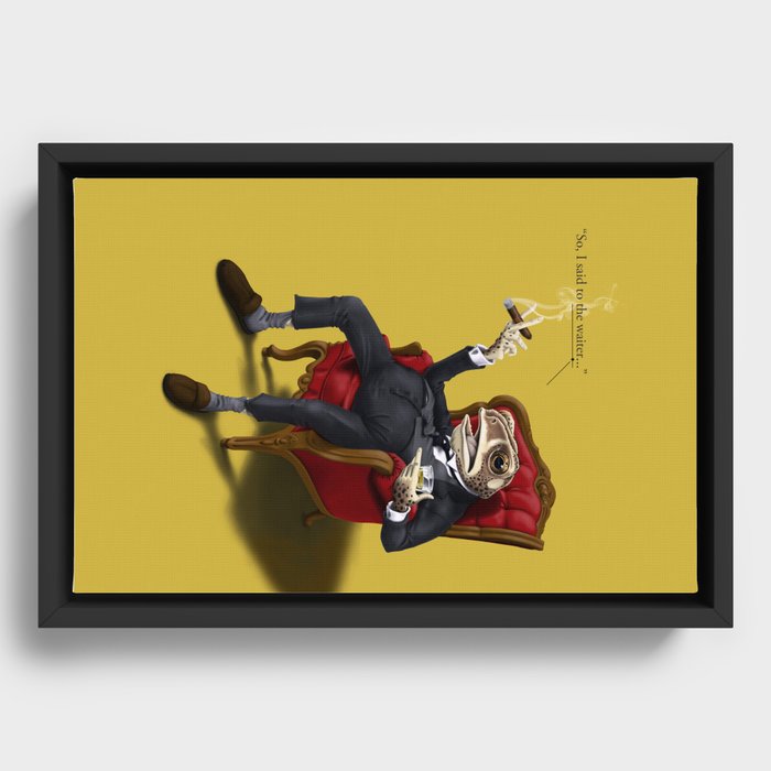 Fly in My Soup (Colour) Framed Canvas