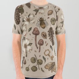 Nature Walks (Light Background) All Over Graphic Tee