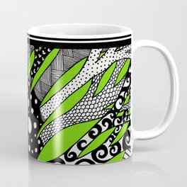 Green Doodle Tree Coffee Mug