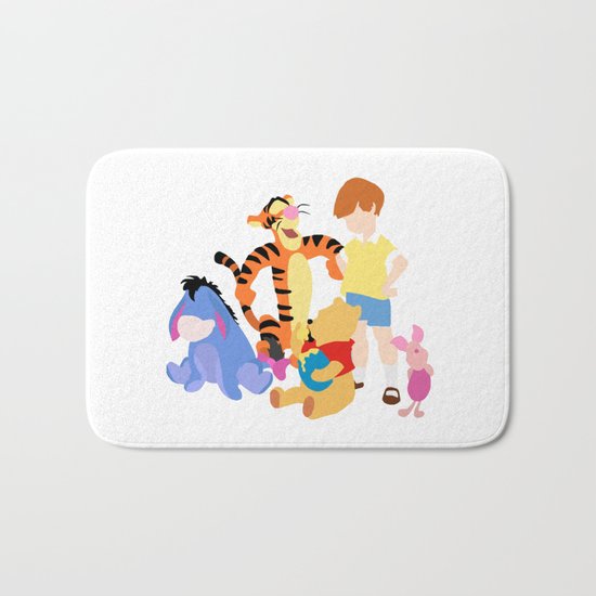 Winnie the pooh characters Bath Mat