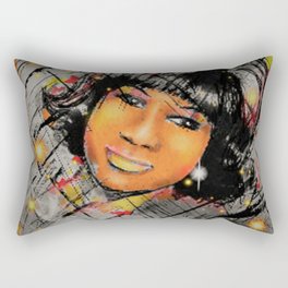Tribute to the Queen of Soul Rectangular Pillow
