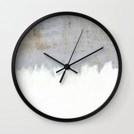 Painting on Raw Concrete Wall Clock