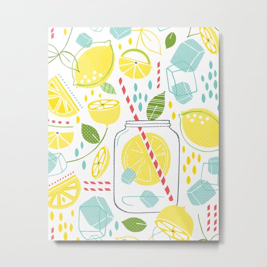 Summer Sippin' Metal Print