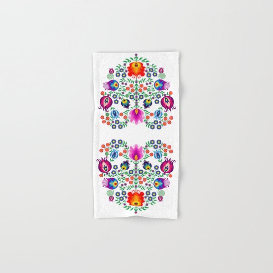 Folk Pattern - Flower Hand & Bath Towel