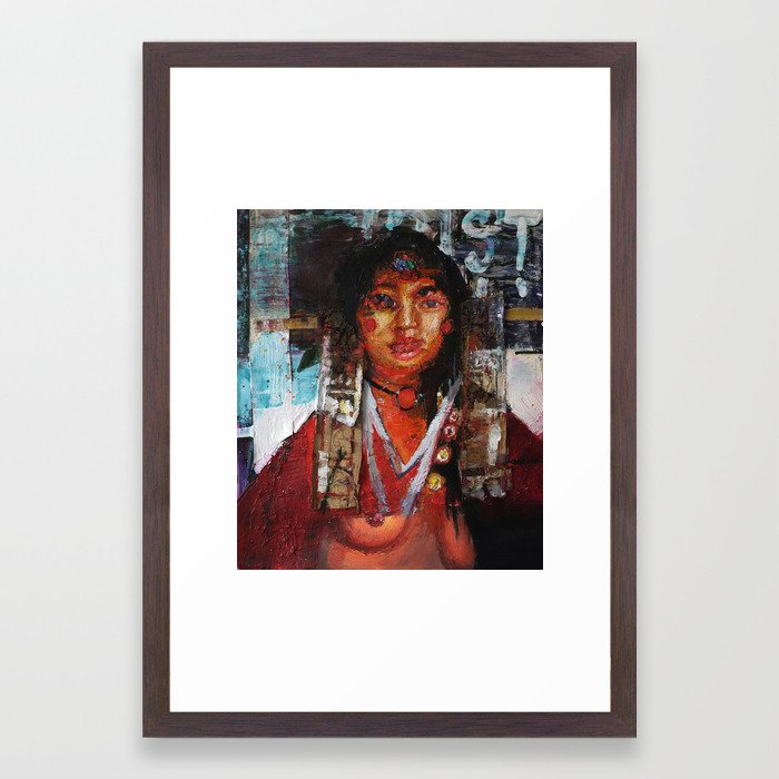 The Korean American Girl Framed Art Print By Laurenchai Society6