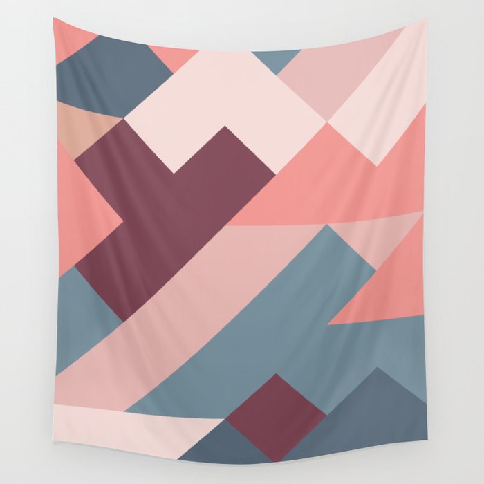 Geometric Mountains 02 Wall Tapestry