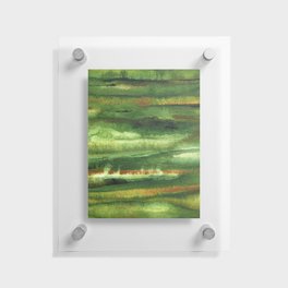Abstract Landscape -  Lush Green Floating Acrylic Print