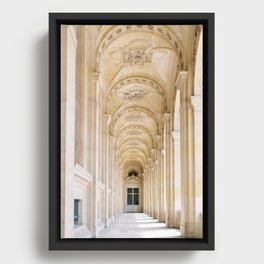Louvre Museum, Paris Framed Canvas