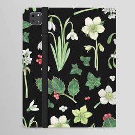 Winter Garden - black iPad Folio Case