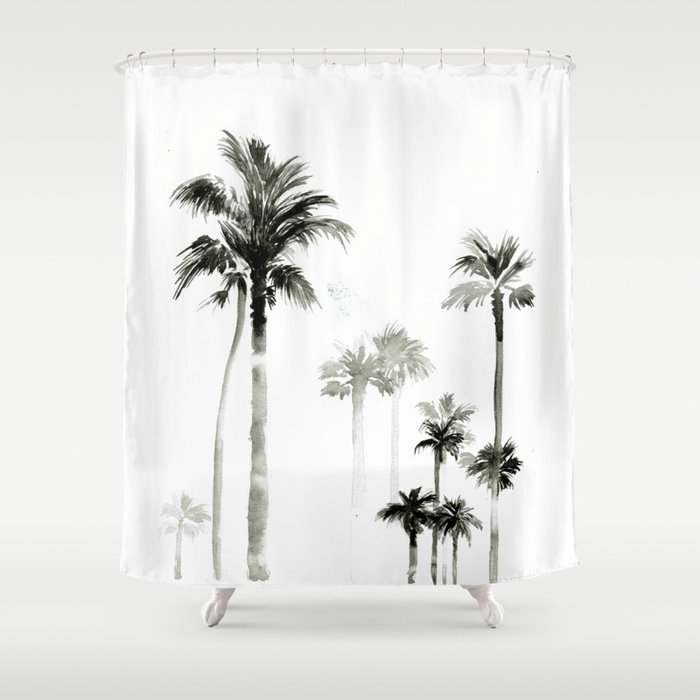 Shadow palms Shower Curtain