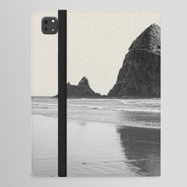 Cannon Beach Haystack Black and White iPad Folio Case