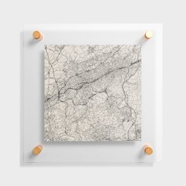 Wuppertal, Germany | City Map Design - Deutschland Floating Acrylic Print