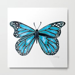 Blue Morpho Butterfly Metal Print