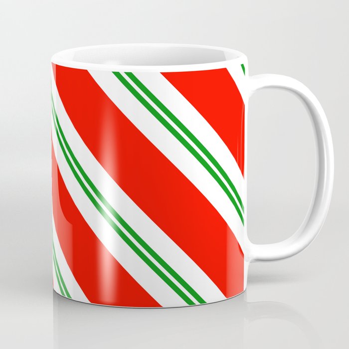 Candy Cane Stripes Holiday Pattern Coffee Mug By Jsdavies Society6