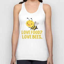 Love Foodlove Bees Unisex Tank Top