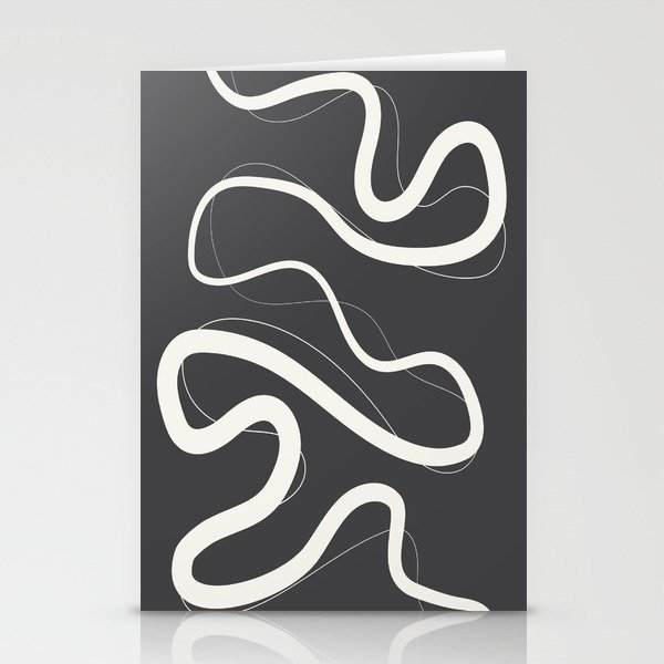 Minimalist Abstract Line Art 06-02 Stationery Cards