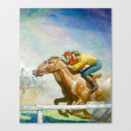 The Horse Race by Newell Convers Wyeth Canvas Print