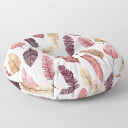 Boho Feathers Pattern Floor Pillow