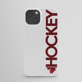 Ice hockey Canadian maple leaf iPhone Case