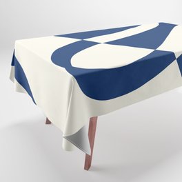 Minimal two tone geometry shape 1 Tablecloth