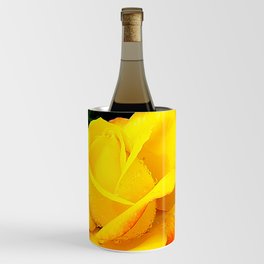 Aesthetic Abstract Yellow Rose Wine Chiller