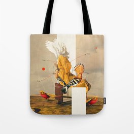 Yellow Echoes of Time Tote Bag