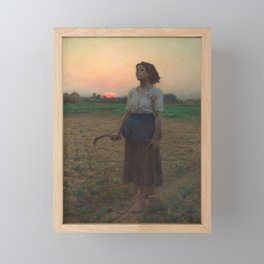 The Song of the Lark, Jules Adolphe Breton, 1884 Framed Mini Art Print