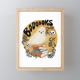 Spooky Book Lover Framed Mini Art Print