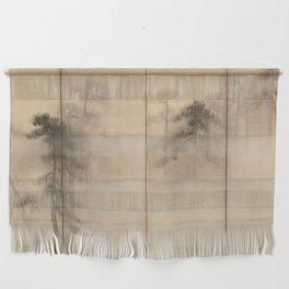 Pine Trees Six-Fold Azuchi-Momoyama Period Japanese Screen - Hasegawa Tohaku Wall Hanging