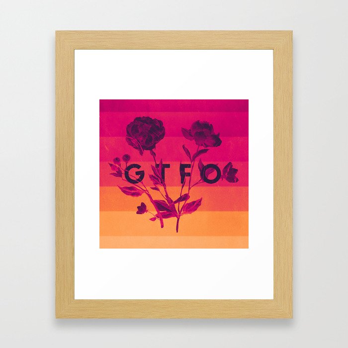 GTFO Framed Art Print