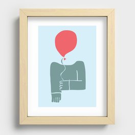 Balloon Man (Colour) Recessed Framed Print