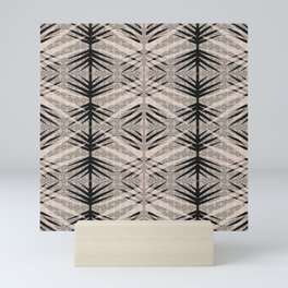Textured Modern Warm Neutral Pattern Mini Art Print