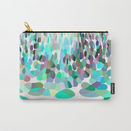Abstract Art of Forest Nature! "Brook, Blue" Carry-All Pouch