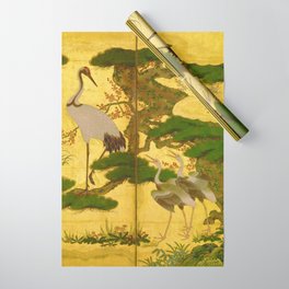 16th Century Japanese Birds & Flowers Wrapping Paper