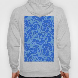 Abstract Blue And Aqua Ocean Waves And Foam Hoody