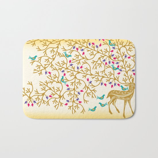 Deer Beautiful Burden Bath Mat