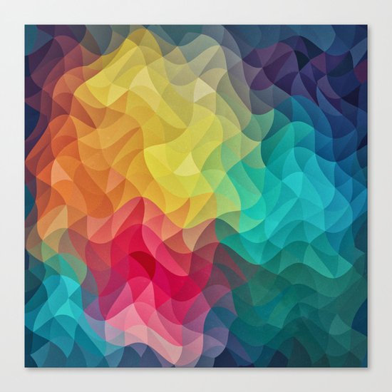 Abstract Color Wave Flash Canvas Print