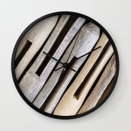 Wooden Clothespins 4 Wall Clock